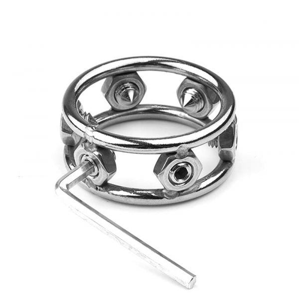 Cockring mit Spikes für CBT